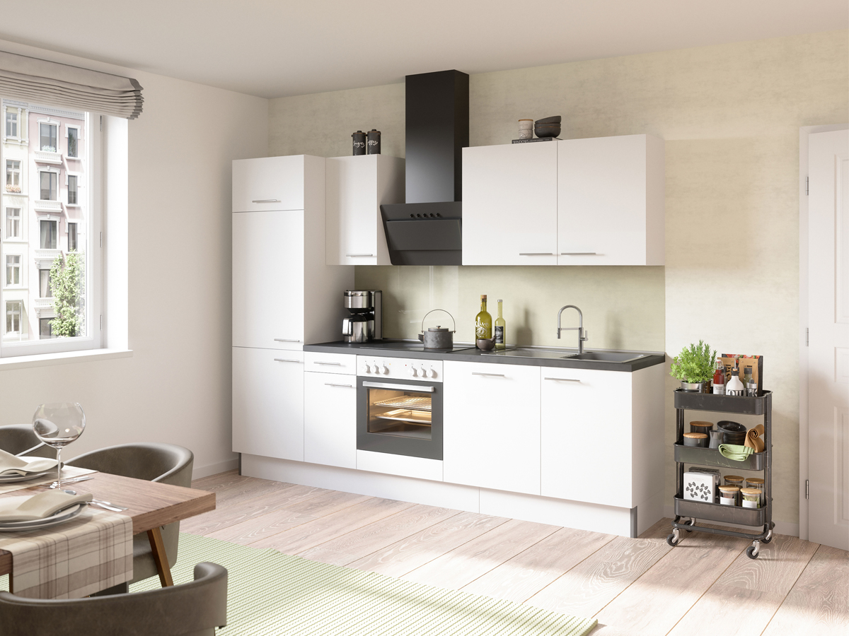 OPTIkomfort - mit durchgehender Sockelblende Küchenmöbel